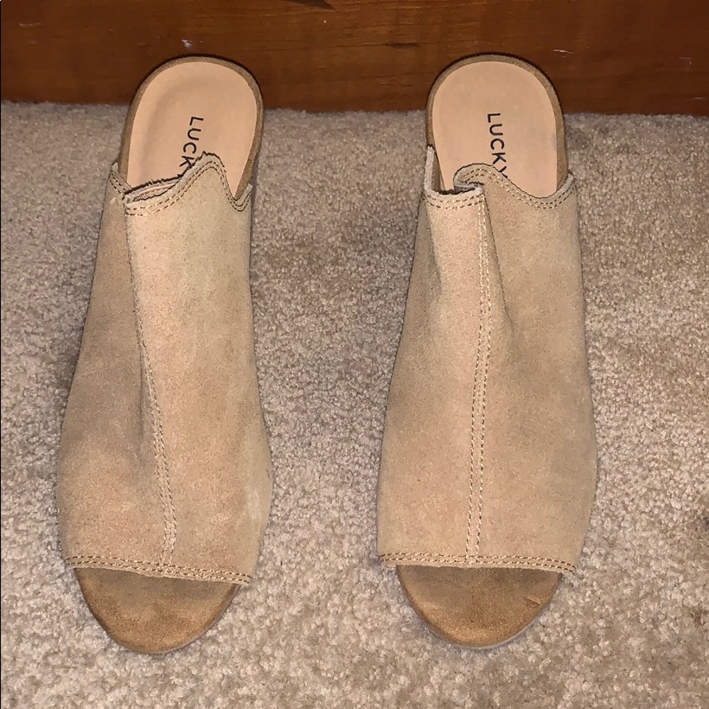Lucky Brand Open Toe Wedges